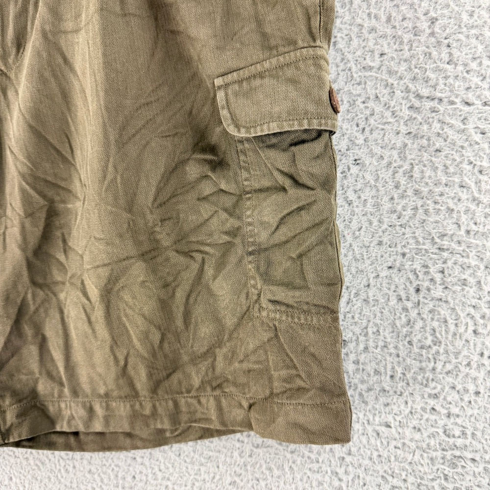 Tommy Bahama Herringbone Cargo Shorts Mens 35 Brown‎ Pleated Utility Outdoor - Picture 4 of 13